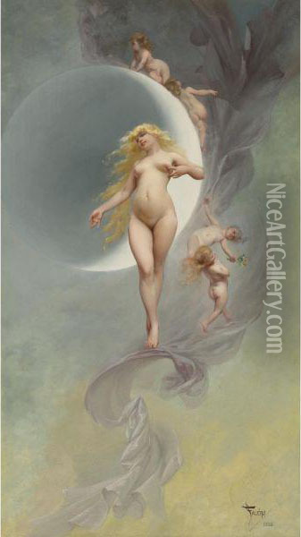 The Planet Venus Oil Painting - Luis Ricardo Falero