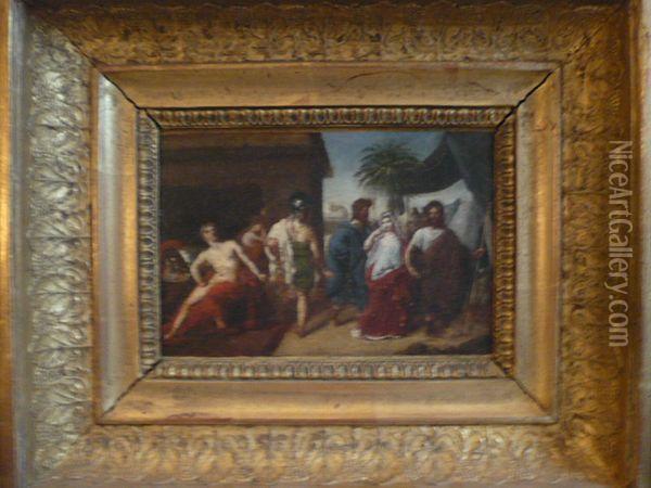 Briseis Reprise A Achille Par Les Herauts D'agamemnon. Oil Painting - Baron Francois Gerard