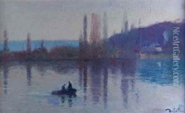 Le Lac Oil Painting - Joseph Delattre