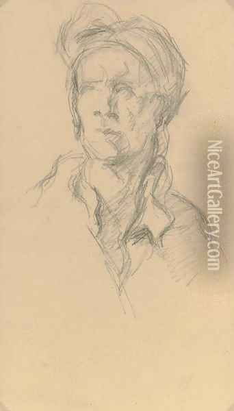 D'apres Guillaume Coustou Nicolas Coustou Oil Painting - Paul Cezanne