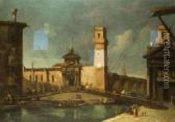 Arsenal In Venedig Oil Painting - Francesco Albotto