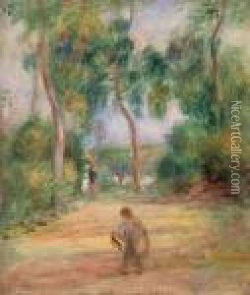 Paysage Avec Personnages Oil Painting - Pierre Auguste Renoir