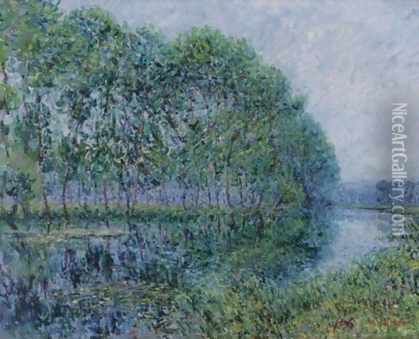 Les Bords De L'Eure Oil Painting - Gustave Loiseau
