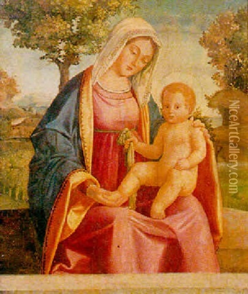 Vierge Et Enfant Oil Painting - Andrea Previtali