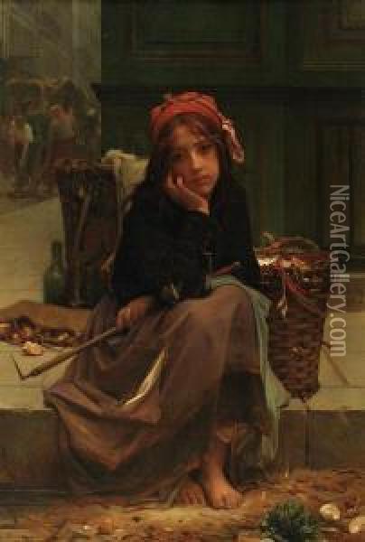 The Young Rag-gatherer Oil Painting - Guillaume Charles Le Brun