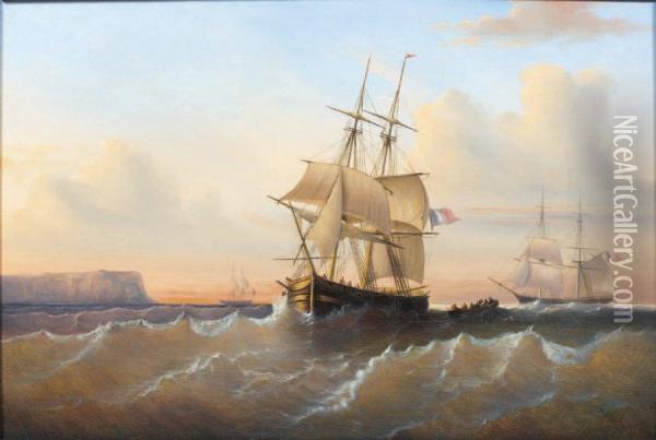 Marine Oil Painting - Adrien Laine