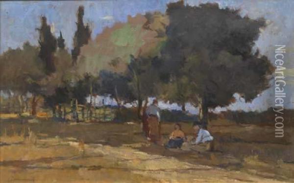 Riposo Del Meriggio Oil Painting - Ludovico Tommasi