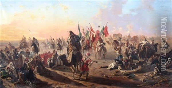 Surre Alayi Oil Painting - Eugene Napoleon Flandin