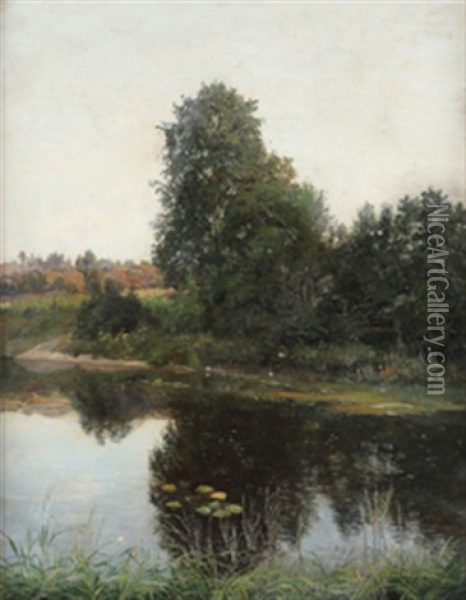 Skogstjern I Vestby Oil Painting - Carl Nielsen