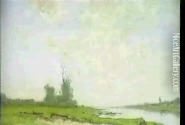 Flusslandschaft Oil Painting - Cornelis Kuypers