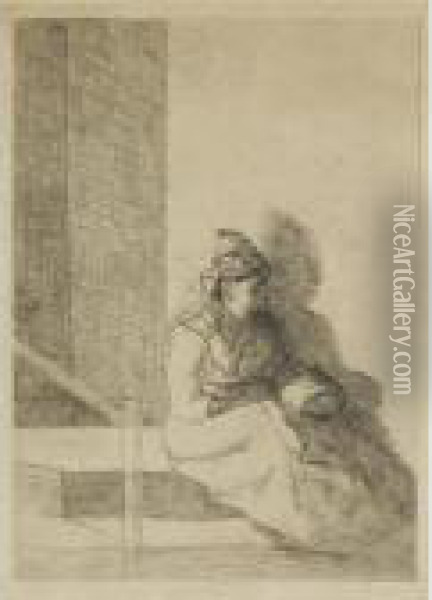 La Negresse (delteil 6) Oil Painting - Camille Pissarro