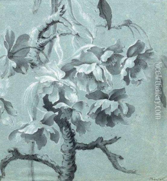 Branche Fleurie Oil Painting - Antoine Berjon