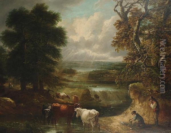 Oh To Be In England Oil Painting - Thomas Barker of Bath