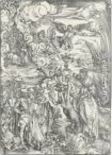 The Babylonian Whore Oil Painting - Albrecht Durer