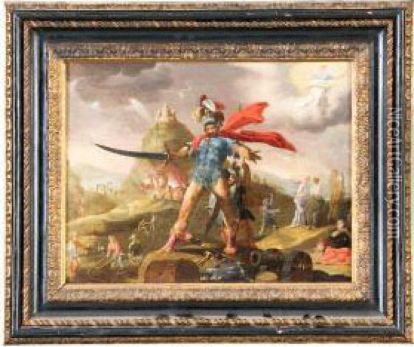 Trionfo Di Marte Oil Painting - Bartholomaeus Spranger