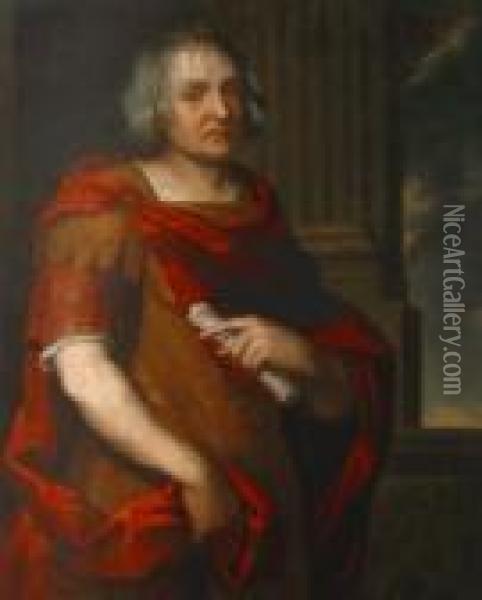 Portrait D'homme En Buste En Empereurromain Oil Painting - Philippe de Champaigne