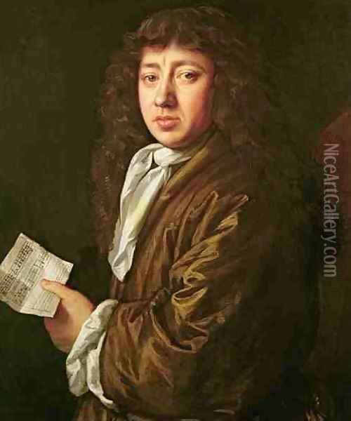 Portrait of Samuel Pepys 1633-1703 Oil Painting - John Hayls