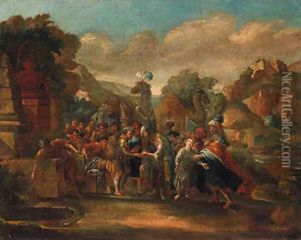 Joseph sold into slavery Oil Painting - Jacob Willemsz De The Elder Wet