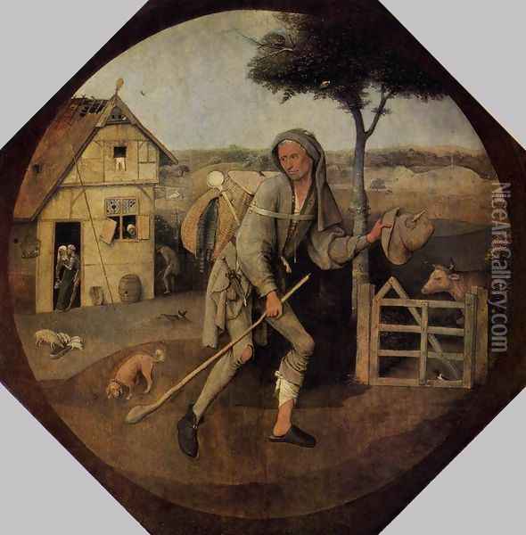 The Wayfarer Oil Painting - Hieronymous Bosch