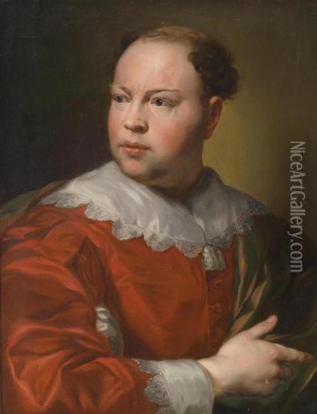 Portrait Of P. John Gahagan Oil Painting - Anton Raphael Mengs