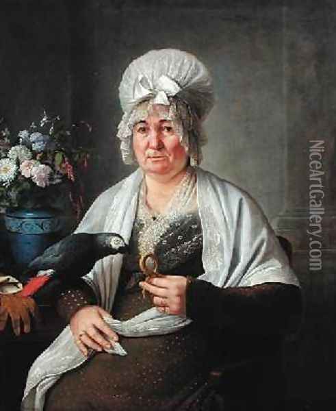 Portrait of Madame Pierre Guibert Oil Painting - Pierre Lacour
