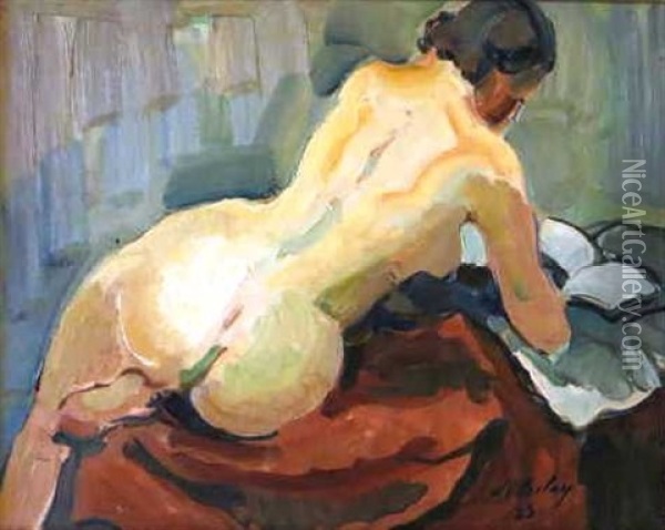 Nu Oil Painting - Pierre De Belay