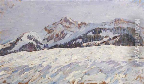Obersalzberg Oil Painting - Jo (van Hattem) Koster