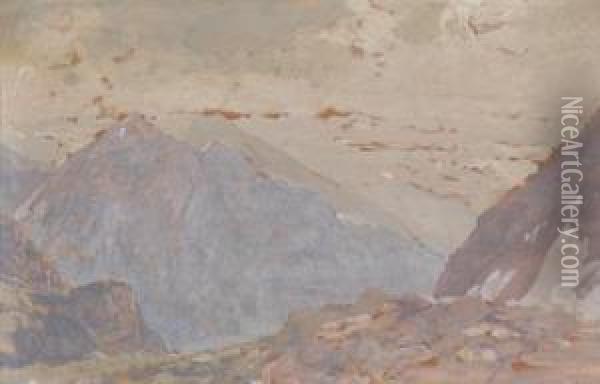 Blick Auf Die Zugspitze Oil Painting - Eugen Felix Prosper Bracht