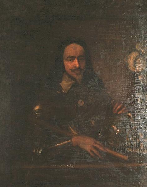 Portrait Of King Charles I. Oil Painting - Sir Anthony Van Dyck