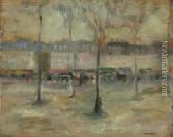 Paris Houses Oil Painting - Robert Henri