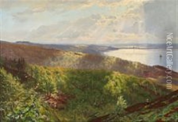Landscape Near Silkeborg Oil Painting - Godfred Christensen