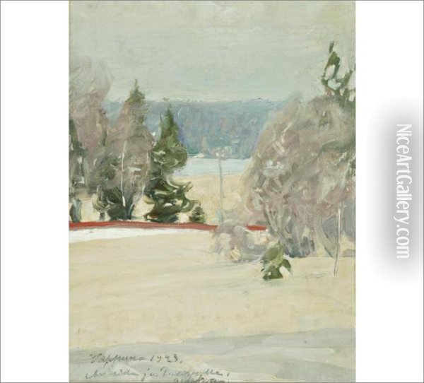 Early Spring Oil Painting - Pekka Halonen