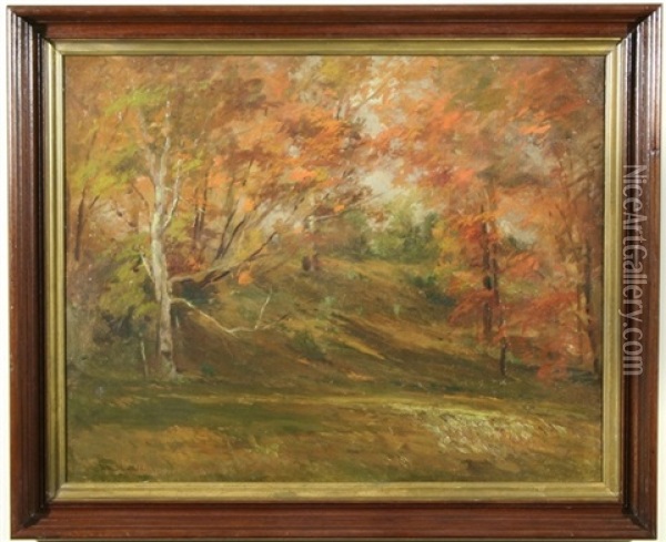 The Maple Grove, Keene Valley, N.y. Oil Painting - Roswell Morse Shurtleff