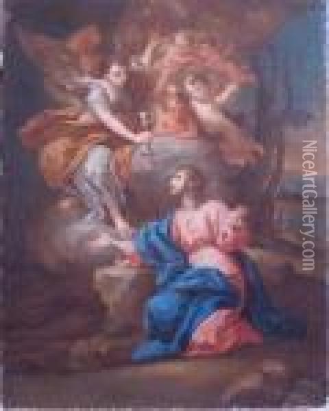 Christ In The Garden Of Gethsemane Oil Painting - Sebastiano Conca