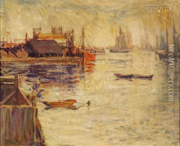 Harbor View Oil Painting - Philip Little