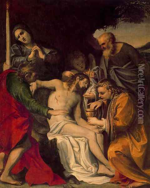 Lamentation of Christ 2 Oil Painting - Annibale Carracci