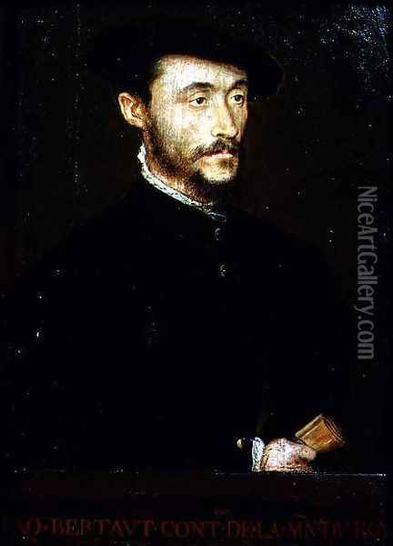 Portrait of Jacques Bertaut Oil Painting - Corneille De Lyon