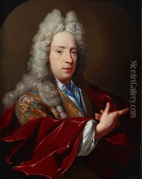 Portrait Of A Gentleman Oil Painting - Hieronymus van der Mij