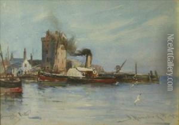 Broughty Castle Oil Painting - James MacMaster