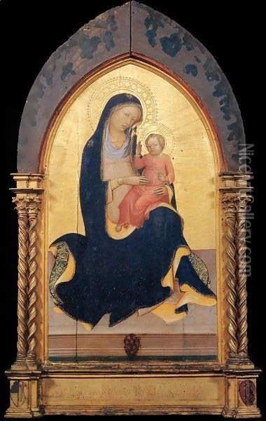 Madonna of Humility 2 Oil Painting - Lorenzo Monaco