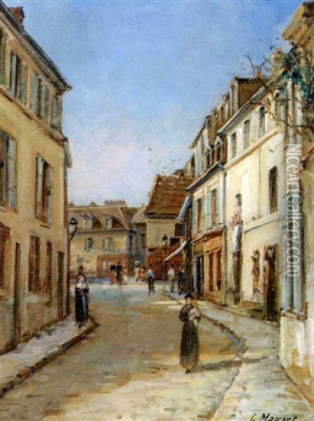 Rue Du Mont-cenis Oil Painting - Gustave Mascart