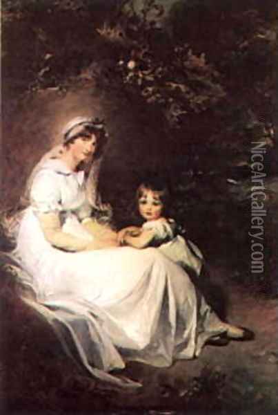 Lady Templeton and her Son Oil Painting - Sir Thomas Lawrence