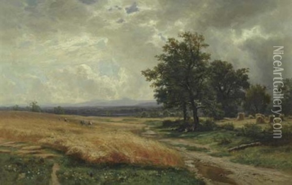 Landschaft Oil Painting - Otto Froelicher