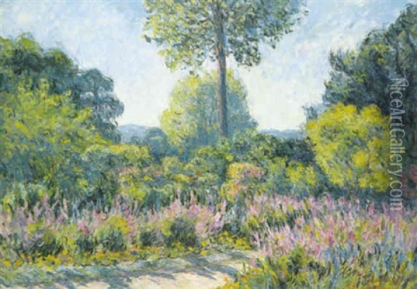 Allee A Giverny Oil Painting - Blanche Hoschede-Monet