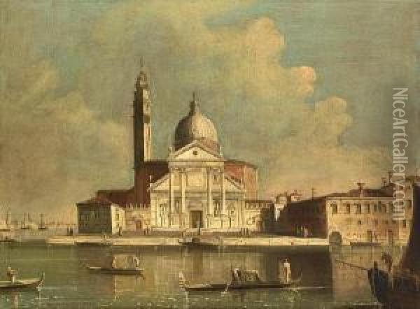The Church Of San Giorgio Maggiore In Venice Oil Painting - Francesco Tironi