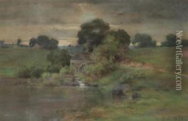 Meadowland Near Washington, Dc Oil Painting - Edmund Clarence Messer