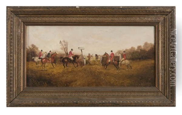 Setting Off, The Gallop, The Chase, The Find Oil Painting - Phillip H. Ridout
