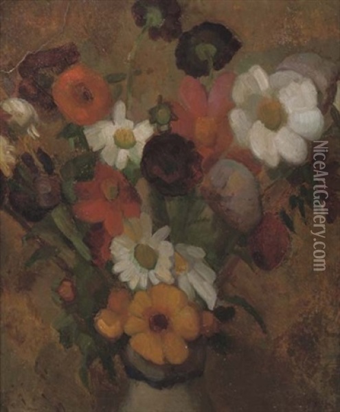 Bloemen - Flowers Oil Painting - Leo Gestel
