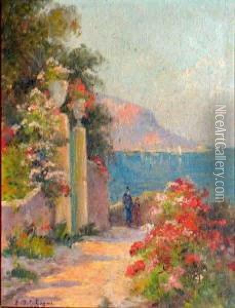 Beaulieu-sur-mer Oil Painting - Eugene Jules Delahogue