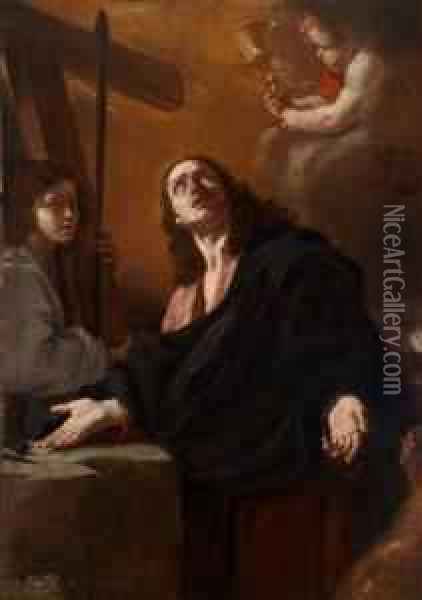 Chistus Am Olberg, L'orazione Di Cristo Nell'orto Oil Painting - Mattia Preti